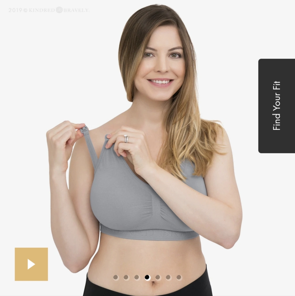 EUC Kindred Bravely Simply Sublime® Nursing Bra | Grey - Medium